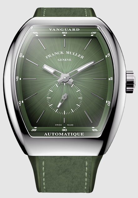 Buy Franck Muller Vanguard Sfumato Slim Green Dial Replica Watch for sale Cheap Price
